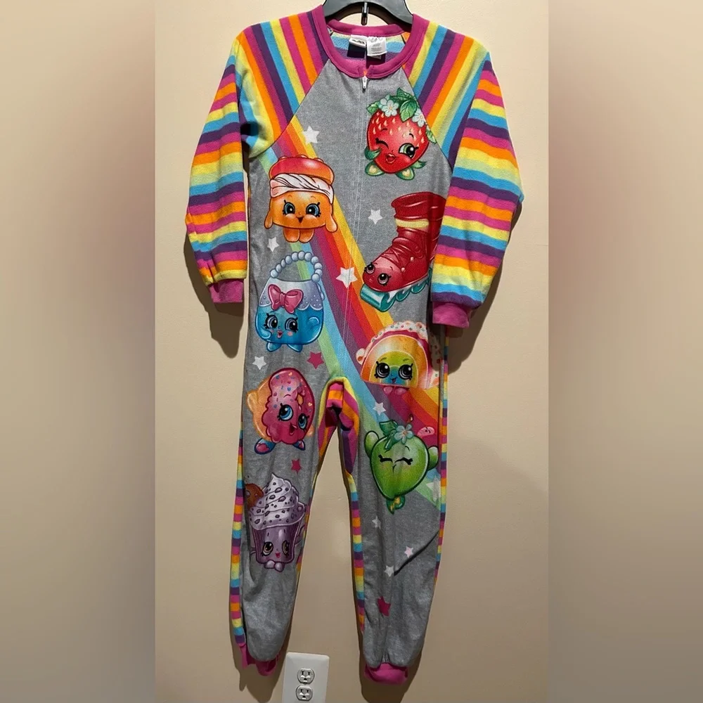 Shopkins Girls Onsie Footie Pajama 10/12